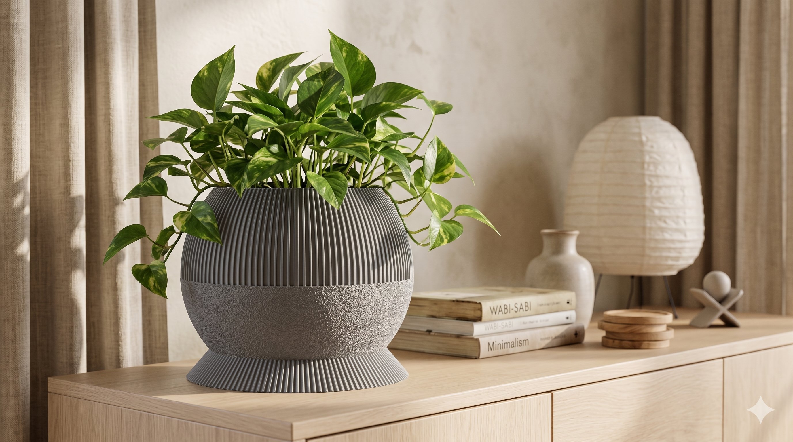 Maceta WILLE con planta